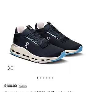 On Cloudnova 2 Black/Wash size 6 New